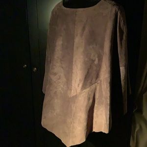 Suede Poncho